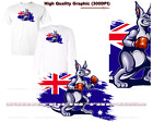 Kangourou Boxing Sport Australie symbole de combat dessin animé T-shirt - S-5X