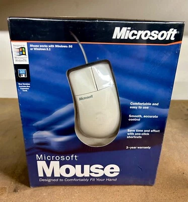 Microsoft Windows 95/3.1 2 Button Mouse - Image 1 of 2