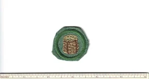 EL GIRL SCOUT CAMP CRAFT PROFICIENCY BADGE BASKET INSIGNIA GSUSA PATCH GSA WAGGG - Bild 1 von 2