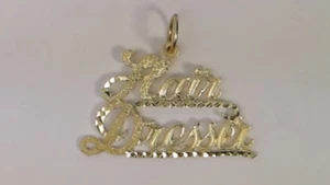 "HAARKOMMODE" (Diamantschliff) ANHÄNGER/CHARM (14 kt gelb)/ - Bild 1 von 5