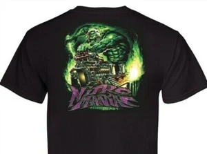Camiseta NITRO MANIAC Cabeza Explosiva (119) Negra 100% Algodón DRAG Rcg NHRA - Imagen 1 de 4