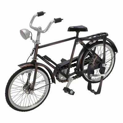 Modellino bicicletta uomo vintage in metallo sopramobile da collezione ornamento - Immagine 1 di 4