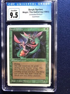 MTG Unlimited Scryb Sprites CGC 9.5 GEM MINT (Blue Label 10) 1993 - Picture 1 of 2