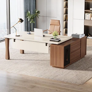 Tribesigns 71" L-Shaped Executive Desk with Cabinet, Large Office Computer Desk - Picture 1 of 11