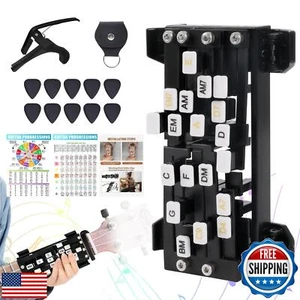 FormiPow Guitar Chord Presser, 16-Chord Learning Tool with Picks and Capo, Ea - Picture 1 of 5