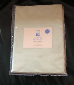 Pottery Barn Kids 100% Silk Green Drapery/Curtain 44” X 84” - Picture 1 of 3