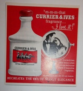 1966 Currier & Ives After Shave Advertisement - Picture 1 of 1