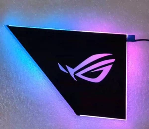 ASUS ROG Strix Power Supply Magnetic Badge Logo Stickers AURA SYNC - Picture 1 of 4