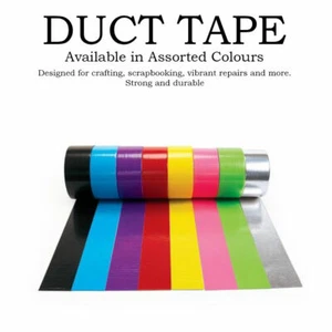 Flat Waterproof Duck Tape Duct Tape Repair Project Crafting Gaffa Gaffer Cloth - Picture 1 of 1