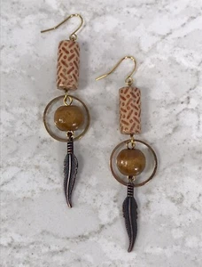 Sommer Stargazer Design Handarbeit Ohrringe Bio Bohemian inspiriert - Bild 1 von 2