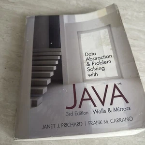 Data Abstraction and Problem Solving with Java : Walls and Mirrors Used - Picture 1 of 8