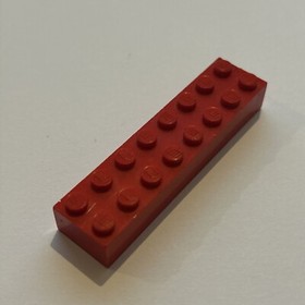 LEGO &reg; 93888 6036408 building block 2 x 8 red 2 pieces