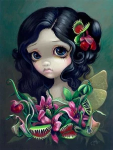 Carnivorous Bouquet Fairy - Jasmine Becket-Griffith Art Print Gothic Girl Poster - Picture 1 of 1