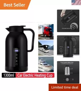 Car Hot Kettle 1300ML Water Boiling Cup 12V/24V Temperature Control LCD Displ... - Picture 1 of 8