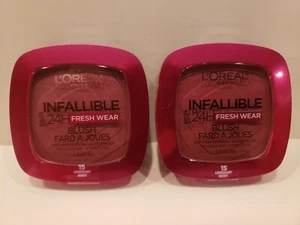 L'Oreal~Lote de 2~Infalible-H Rubor Freshwear Hasta 24H~#15 Legendary Berry~0.62o - Imagen 1 de 1