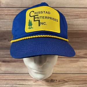 Vintage Crisstad Enterprises Inc Rope Trucker Hat Cap Adjustable Strap - Picture 1 of 8
