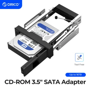 ORICO 5.25 Hot Swap Mobile Rack CD-ROM 3.5''Internal SATA Hard Drive SSD Adapter - Picture 1 of 9