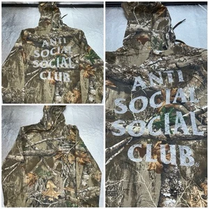 Anti Social Social Club Real Tree Hoodie, Camo/Reflective, Size L, BRAND NEW - Picture 1 of 7