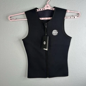 NWT SLINX Privilege 3mm Thermal Flex Full Zip Wetsuit Vest Black Unisex Size XS - Picture 1 of 11