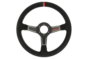 Sparco L575 Steering Wheel w/ Read Centering Stripe 350mm - Black Suede- New - Picture 1 of 1