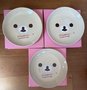 Korilakkuma Plate 3-Piece Set Kawaii San-X Lawson 2011 # 6989 - Picture 1 of 3