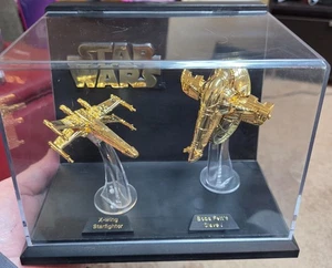 Star Wars X Wing Starfighter, Boba Fetts Slave 1, 24 Carat Gold Plated - Picture 1 of 4