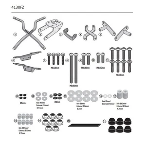 Attacco posteriore GIVI 4130fz bauletto Monokey/Monolock Kawasaki Ninja 1000sx - Picture 1 of 1