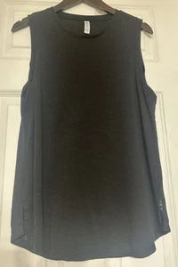 Camiseta sin mangas Athleta Breezy, negra, talla grande - Imagen 1 de 3