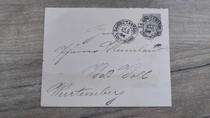 INDOCHINA - Briefumschlag Saigon - Bad Boll 1896 - Picture 1 of 2
