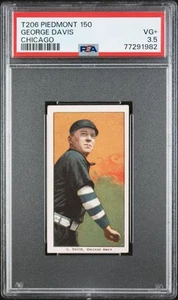 1909-11 T206 George Davis Chicago Piedmont PSA 3.5 - Picture 1 of 2