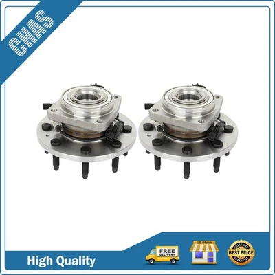 Pair (2) Front Wheel Hub Bearing For GMC Sierra 2500 3500 HD 2011-2019 SRW 4WD Foto 1 de 4