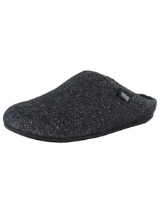 Fitflop Womens Chrissie Glimmerwool Slipper Shoes, Black, US 5 - Picture 1 of 3