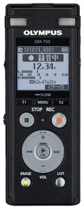 Japan NEW OLYMPUS IC Recorder VoiceTrek DM-750 BLK 4GB MicroSD - Picture 1 of 7