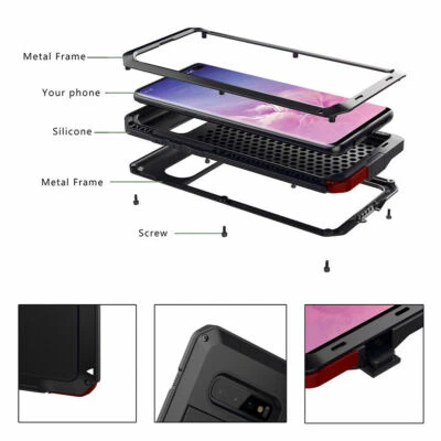 Samsung Galaxy Note 20 S20 S10 9 Metal Shockproof Aluminum HEAVY DUTY Case Cover - Image 1 of 4