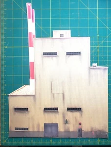 HO Scale Building Background Flat / Front 2D "Power Plant" Brand New!!! - Picture 1 of 1