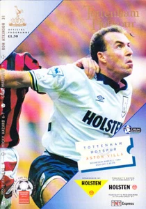 1993/94 TOTTENHAM HOTSPUR V ASTON VILLA 02-03-1994 PREMIERSHIP - Picture 1 of 1