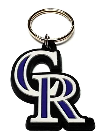 COLORADO ROCKIES KEYCHAIN LOGO SOFT PLASTIC LICENSED MLB CHARM ORNAMENT PULL Cover