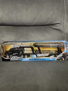 JADA FAST AND FURIOUS peterbilt 387 car carrier Transporter Black 1:64 DieCast - Picture 1 of 14