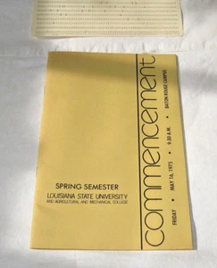 Programa LSU Inicio 16 de mayo de 1975 9:30 AM Estudiante Computadora Tarjeta Punch Card - Imagen 1 de 12