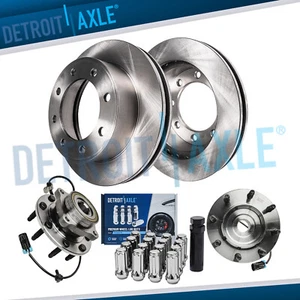 4WD Front Disc Rotor Wheel Hub 16pc Lug Nut w/ key for Silverado 1500 2500 8-Lug - Picture 1 of 7