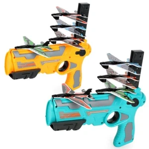 Airplane Launcher Airplane Toys for Kids plane Catapult Gun Shooting Outdoor Toy - Picture 1 of 8