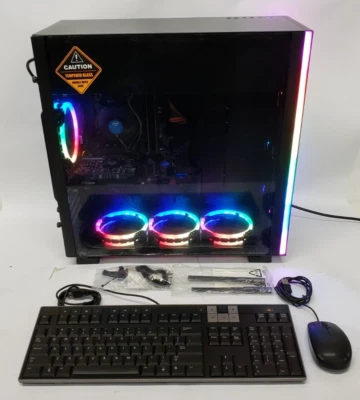 Used Gaming Desktop PC, i5-9500, 16GB DDR4,  GTX 1650 OC, 256GB SSD, 1TB HDD - Image 1 of 4