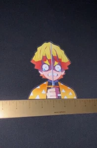 Demon Slayer Zenitsu 3D Lenticular Anime Motion Auto Aufkleber Decal Peeker - Bild 1 von 3