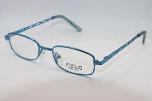 NEW FOCUS EYEWEAR 72 METALLIC BLUE AUTHENTIC DESIGNER EYEGLASSES 44-16 - Picture 1 of 4