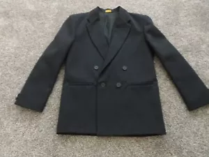 BOYS MARK JASON BLACK DOUBLE BREASTED SPORTS JACKET SUIT JACKET HOLIDAY SIZE 12 - Picture 1 of 10