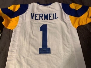 DICK VERMEIL signed autographed ST LOUIS RAMS WHITE Jersey SUPER BOWL XXXIV HOF - Picture 1 of 3