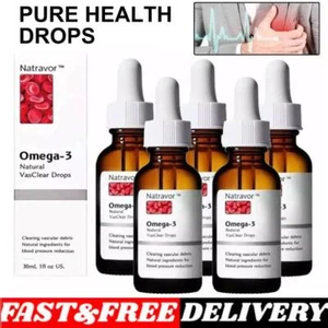 Vegan Omega-3 Natural Vasclear Drop Fish Oil Alternative DHA EPA Immune Support* - Picture 1 of 14