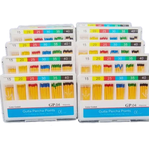 10Pks Dental Root Canal Endodontic Treatment Gutta Percha Points Taper .04 - Picture 1 of 21