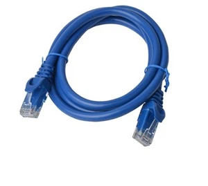 8Ware Cat6a UTP Ethernet Cable 1m Snagless Blue - Picture 1 of 1