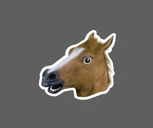 Horse Head Sticker Funny Waterproof NEW - Picture 1 of 3